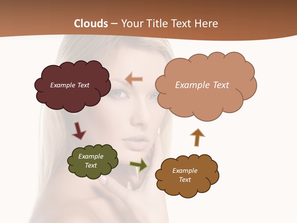 Skin Girl Brunette PowerPoint Template