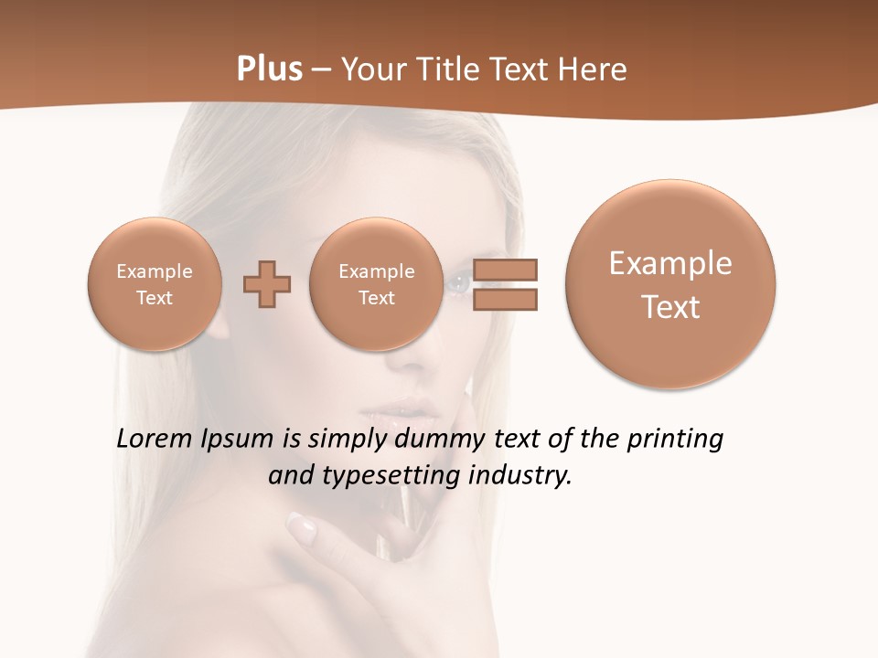 Skin Girl Brunette PowerPoint Template