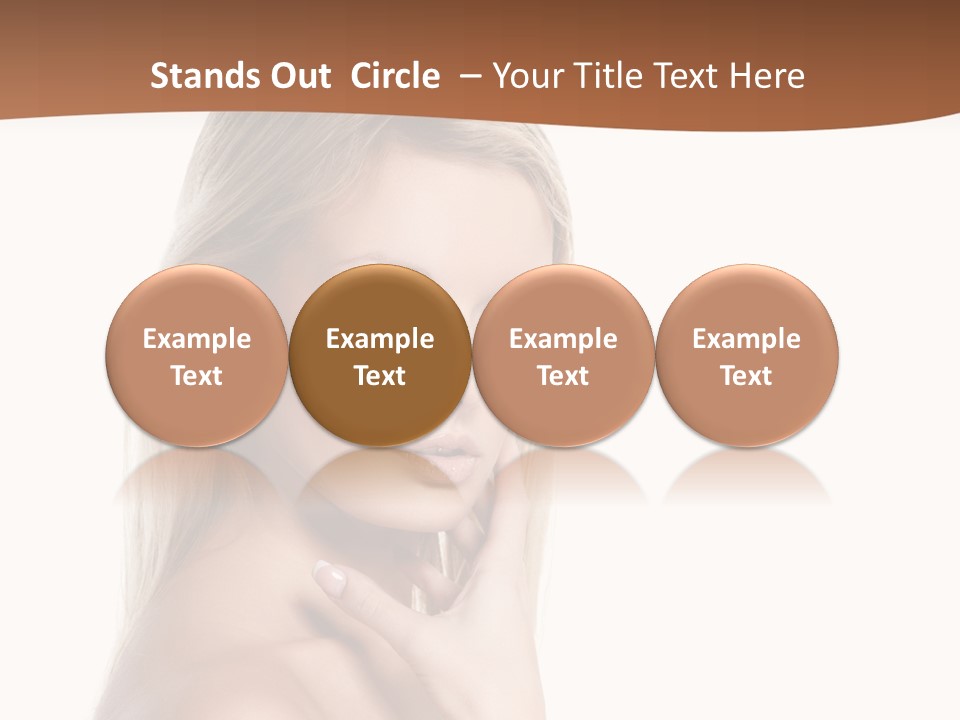 Skin Girl Brunette PowerPoint Template