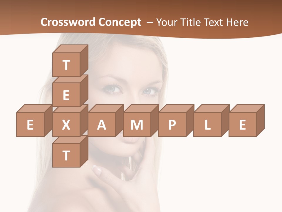 Skin Girl Brunette PowerPoint Template