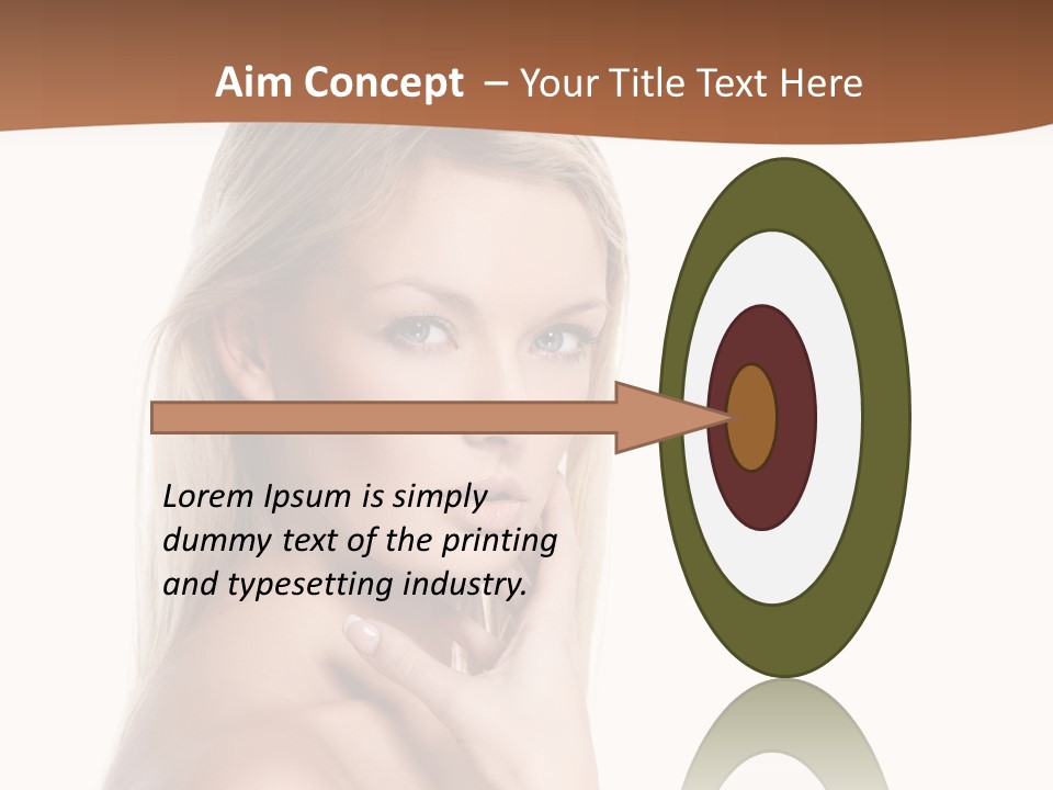 Skin Girl Brunette PowerPoint Template