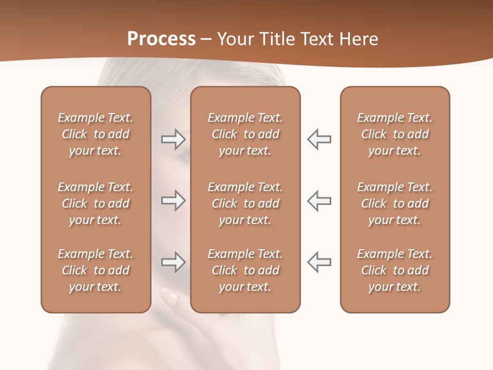 Skin Girl Brunette PowerPoint Template