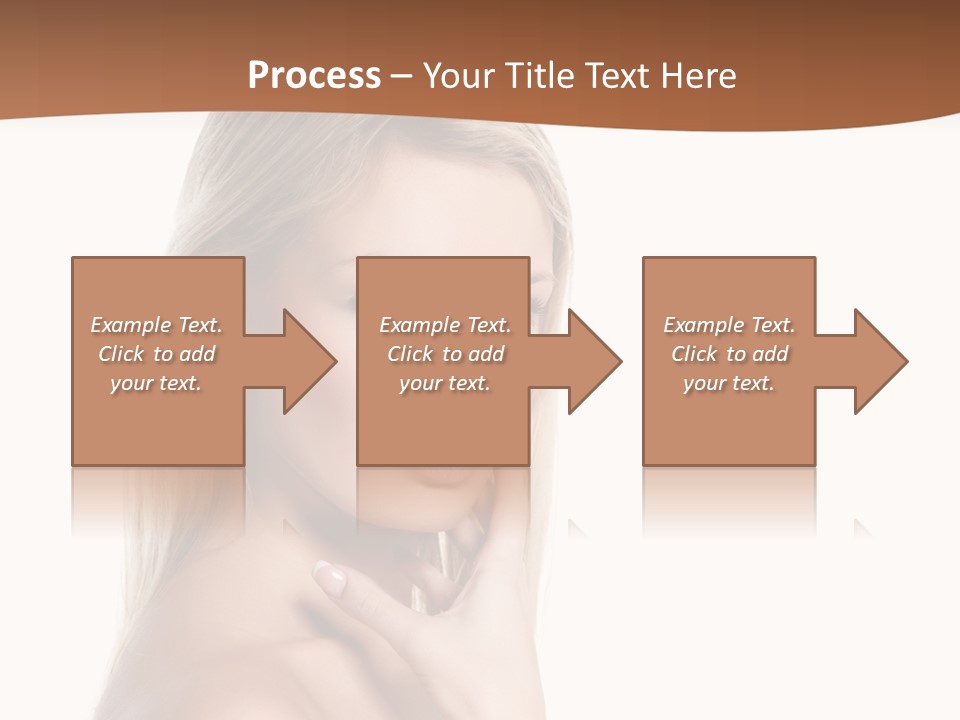 Skin Girl Brunette PowerPoint Template