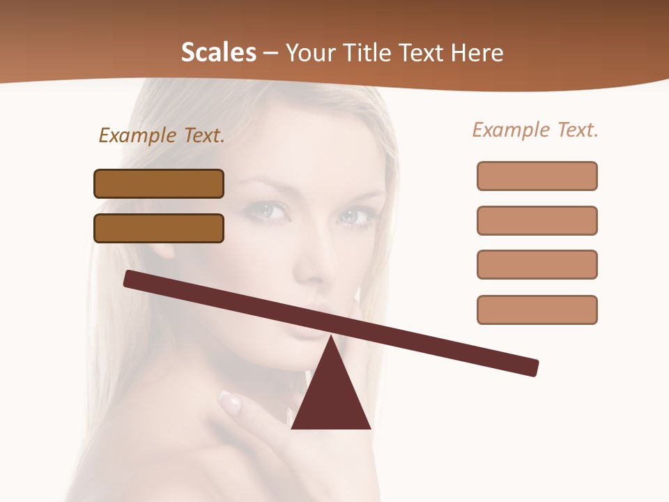 Skin Girl Brunette PowerPoint Template