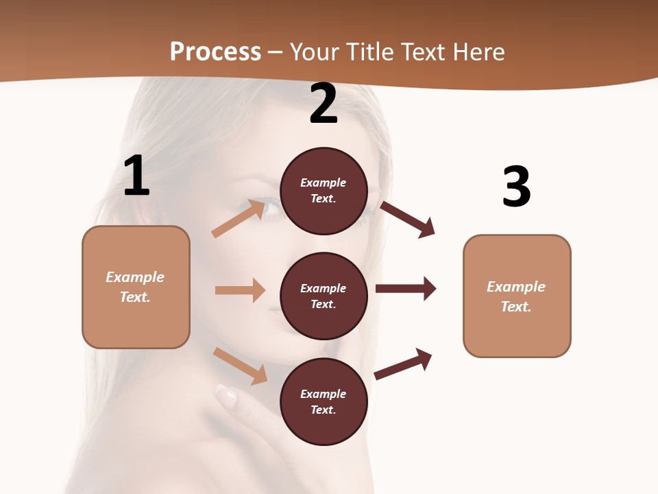 Skin Girl Brunette PowerPoint Template