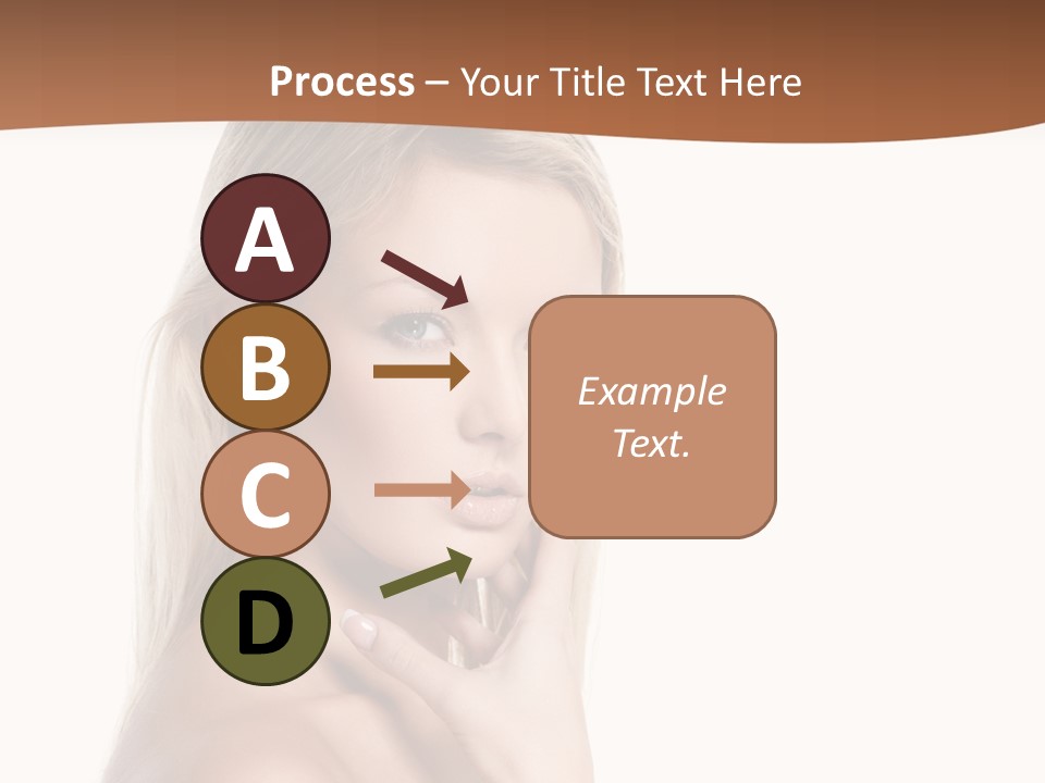 Skin Girl Brunette PowerPoint Template