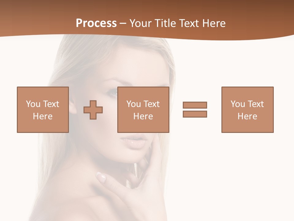 Skin Girl Brunette PowerPoint Template