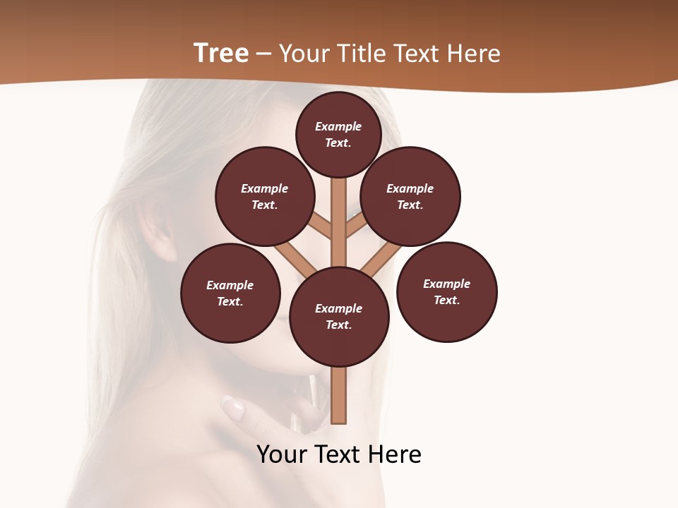 Skin Girl Brunette PowerPoint Template