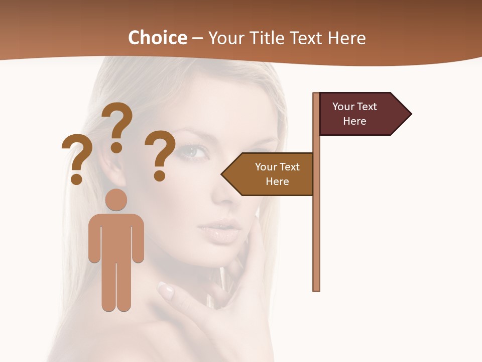 Skin Girl Brunette PowerPoint Template