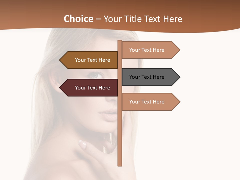 Skin Girl Brunette PowerPoint Template