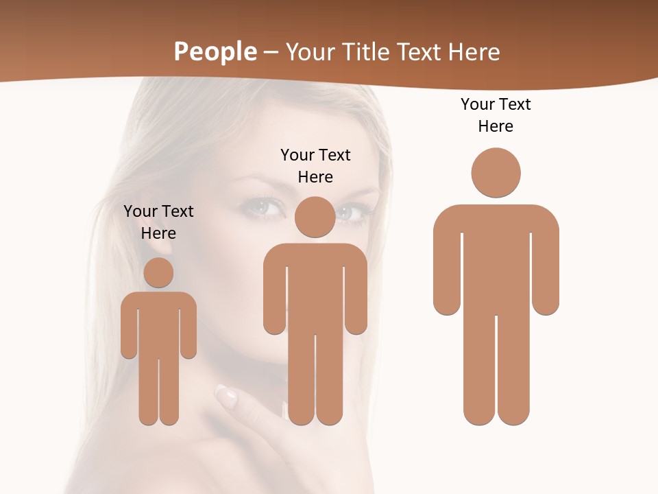 Skin Girl Brunette PowerPoint Template