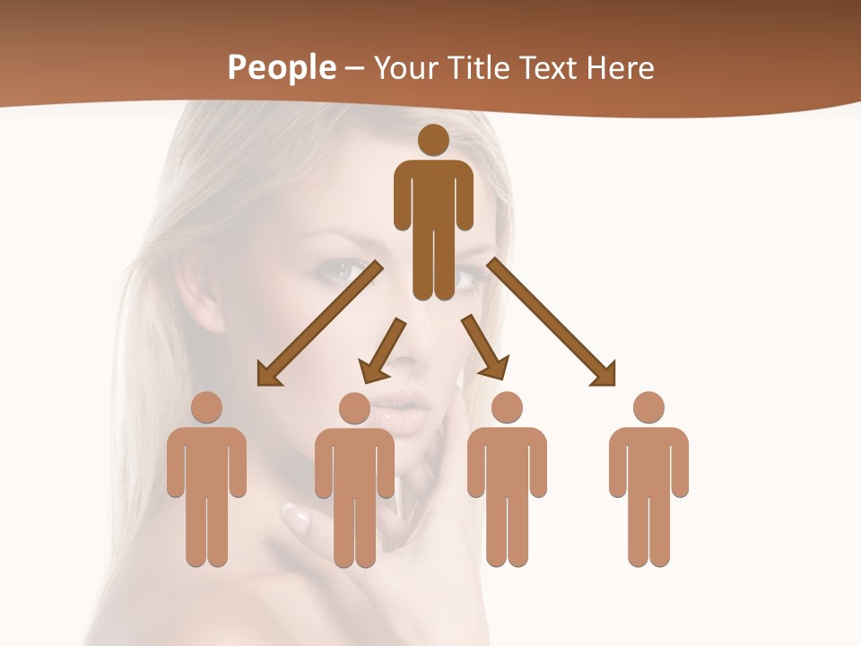 Skin Girl Brunette PowerPoint Template