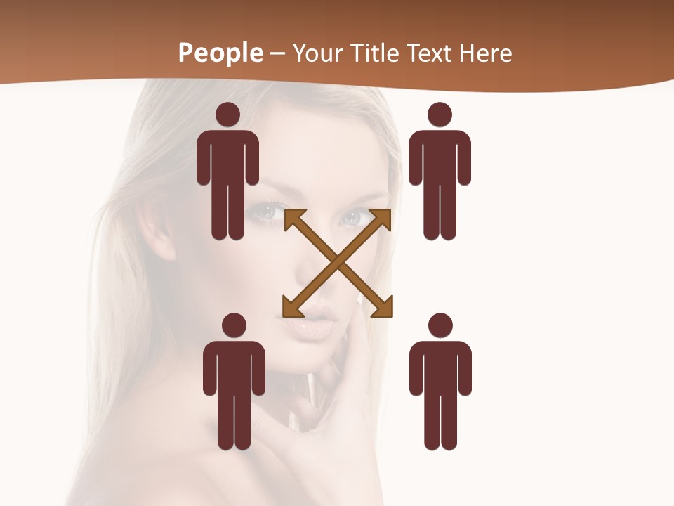 Skin Girl Brunette PowerPoint Template