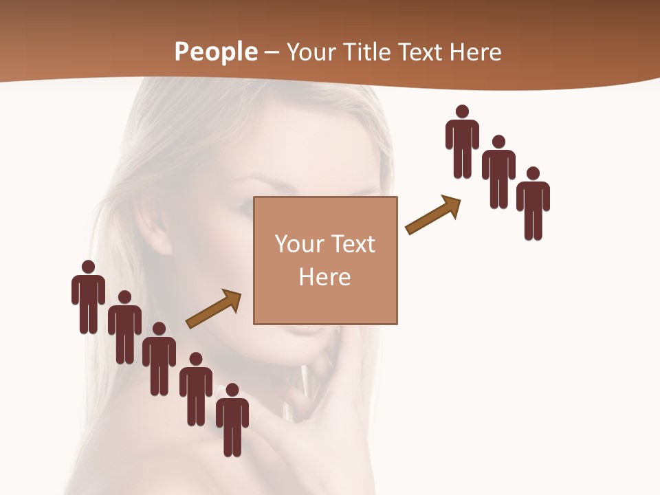 Skin Girl Brunette PowerPoint Template