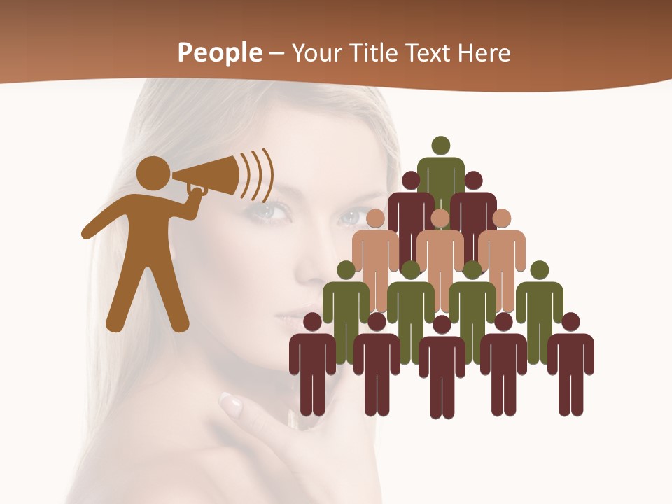 Skin Girl Brunette PowerPoint Template