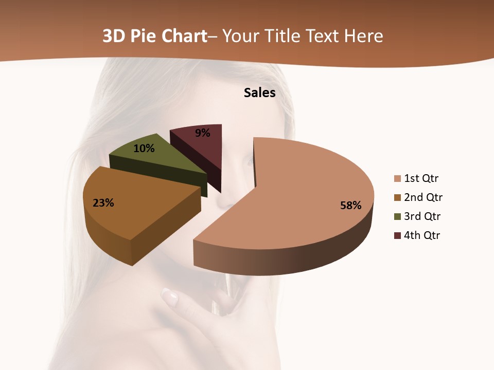 Skin Girl Brunette PowerPoint Template