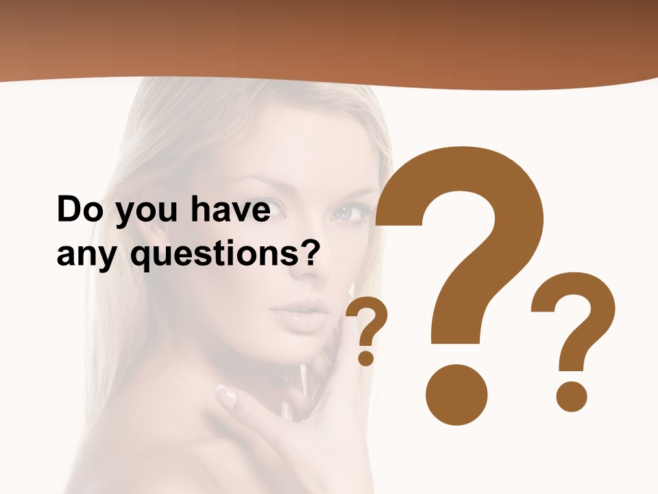 Skin Girl Brunette PowerPoint Template