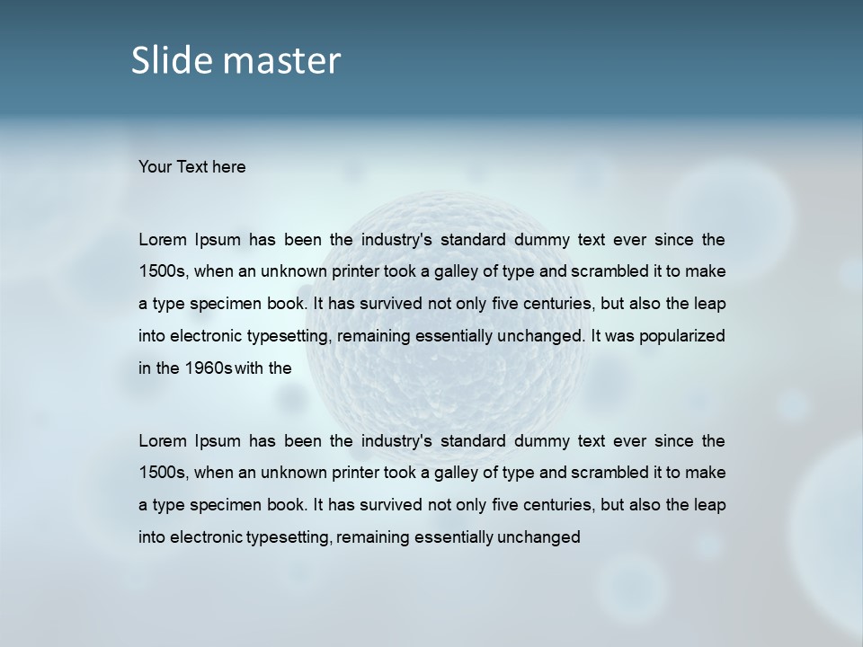 Organism Sample Background PowerPoint Template