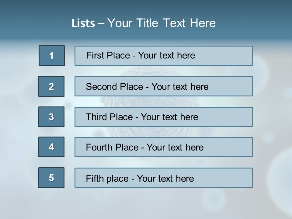 Organism Sample Background PowerPoint Template