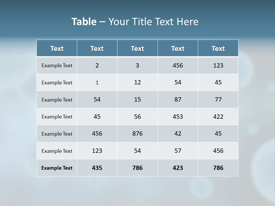 Organism Sample Background PowerPoint Template