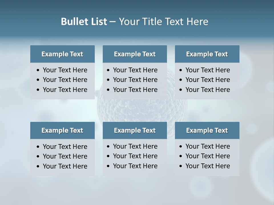 Organism Sample Background PowerPoint Template