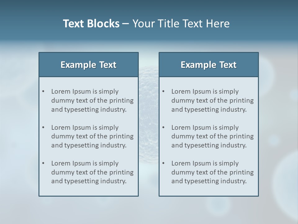 Organism Sample Background PowerPoint Template