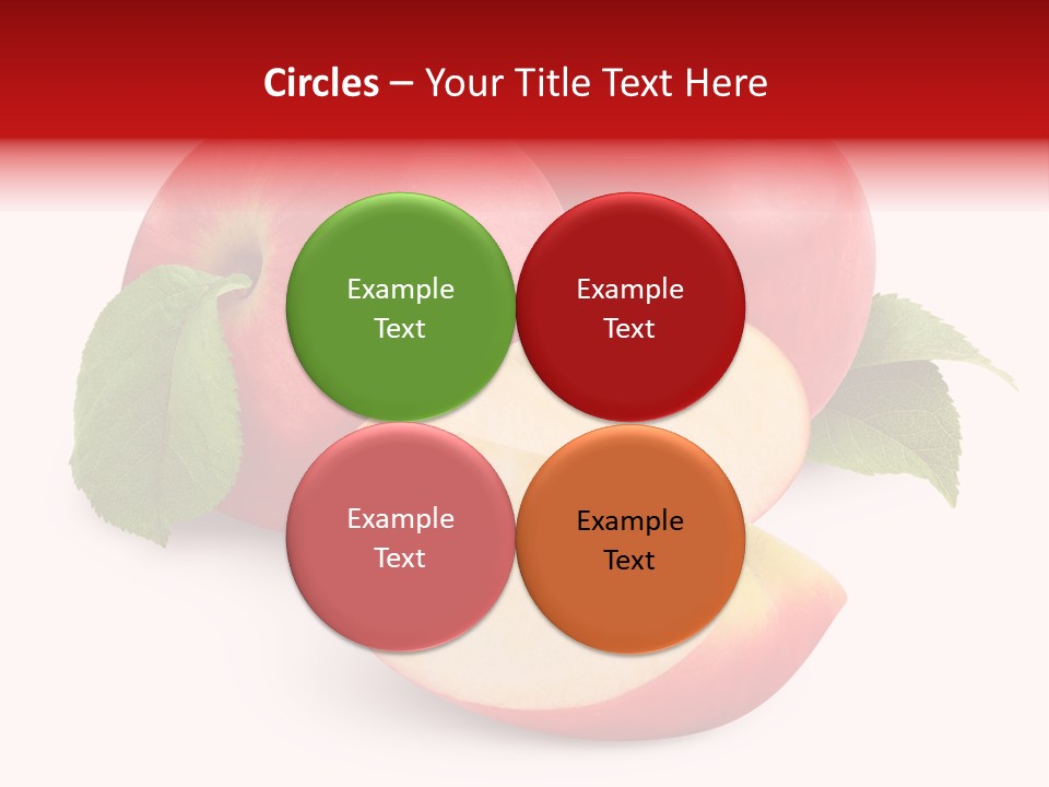 Fruit Isolated Group PowerPoint Template