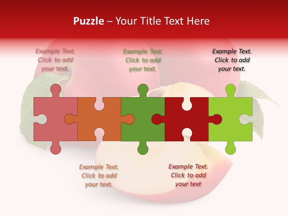 Fruit Isolated Group PowerPoint Template