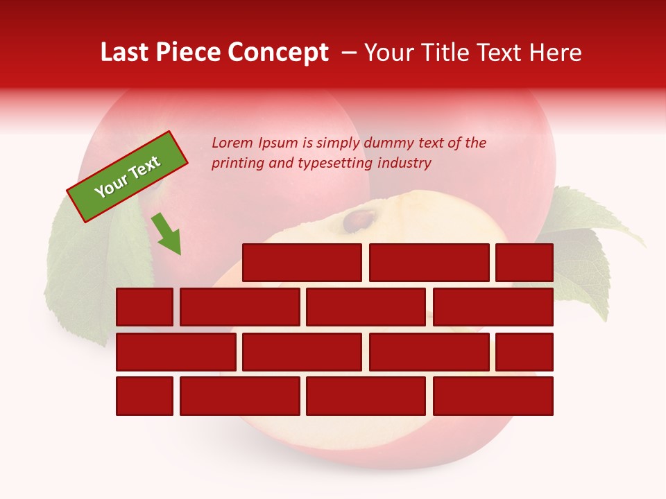 Fruit Isolated Group PowerPoint Template
