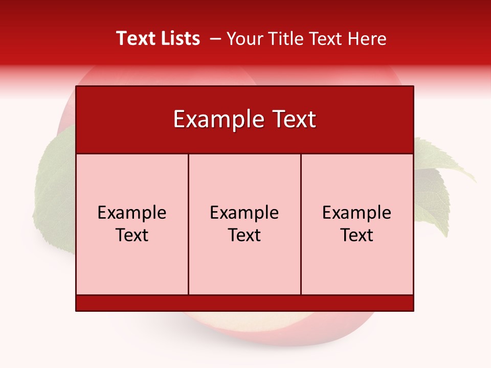 Fruit Isolated Group PowerPoint Template