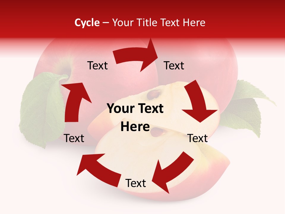 Fruit Isolated Group PowerPoint Template