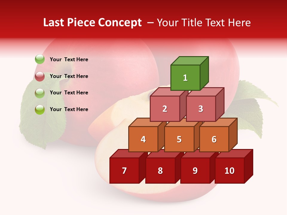 Fruit Isolated Group PowerPoint Template