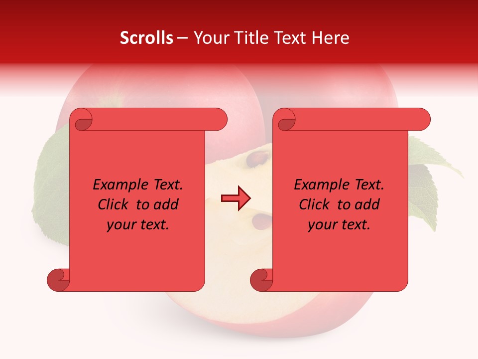 Fruit Isolated Group PowerPoint Template