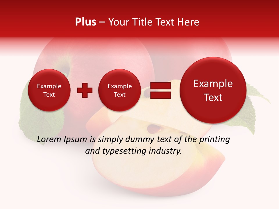 Fruit Isolated Group PowerPoint Template