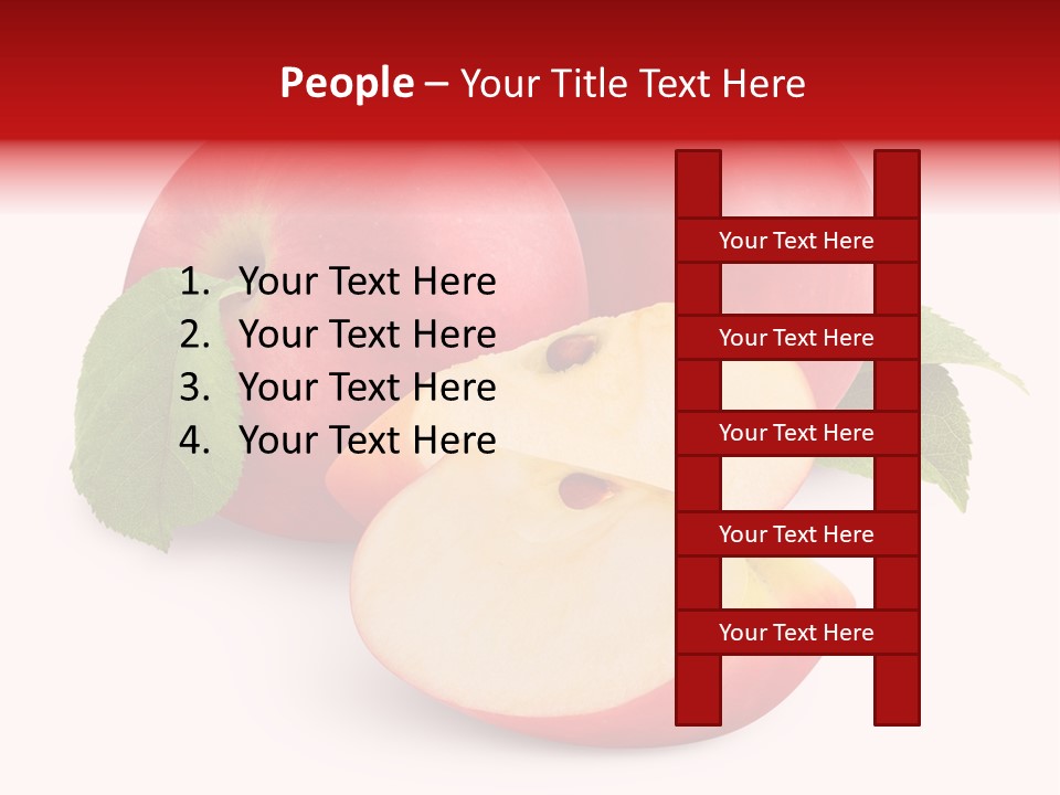 Fruit Isolated Group PowerPoint Template