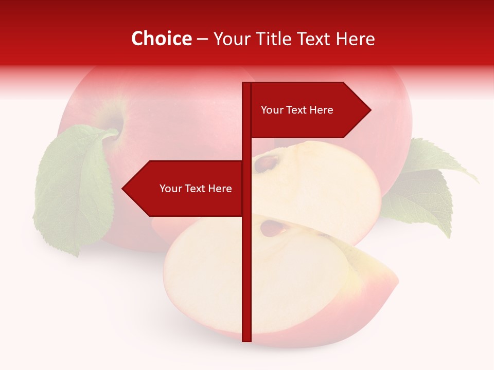 Fruit Isolated Group PowerPoint Template