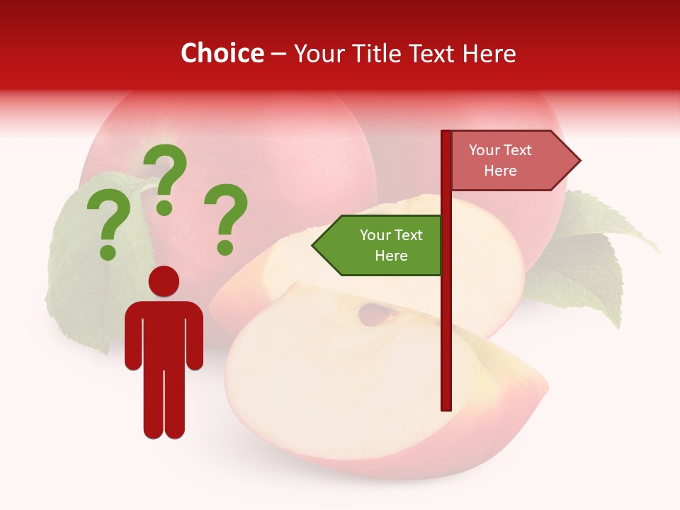 Fruit Isolated Group PowerPoint Template