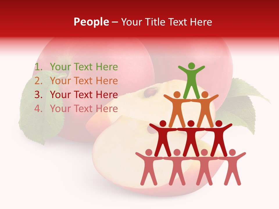 Fruit Isolated Group PowerPoint Template