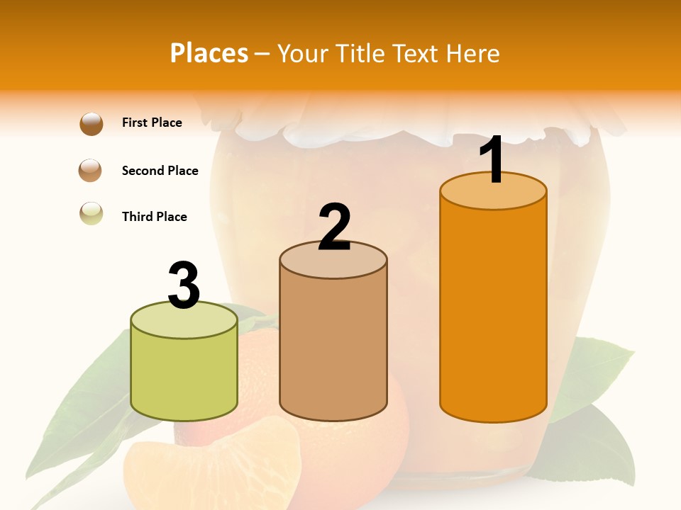 Close Up Breakfast Mandarin PowerPoint Template