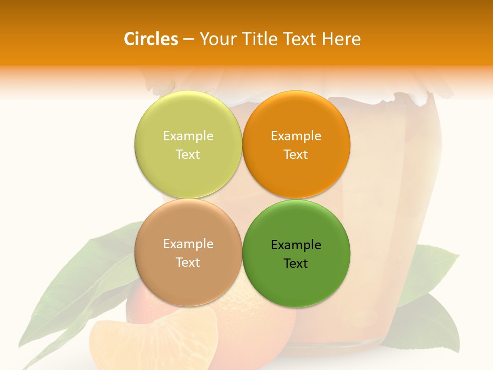 Close Up Breakfast Mandarin PowerPoint Template