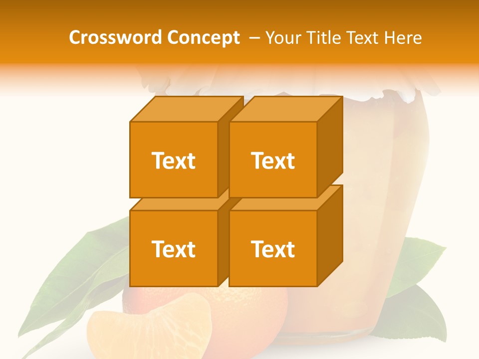 Close Up Breakfast Mandarin PowerPoint Template