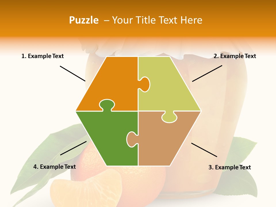 Close Up Breakfast Mandarin PowerPoint Template