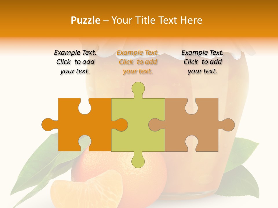 Close Up Breakfast Mandarin PowerPoint Template
