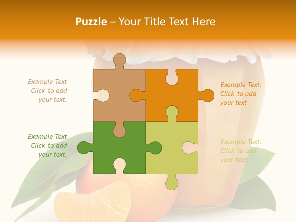 Close Up Breakfast Mandarin PowerPoint Template