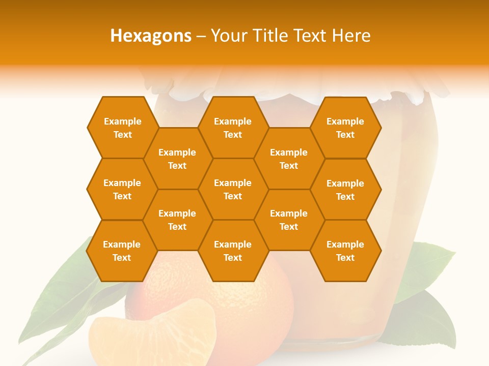 Close Up Breakfast Mandarin PowerPoint Template