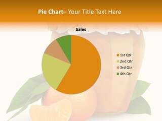 Close Up Breakfast Mandarin PowerPoint Template