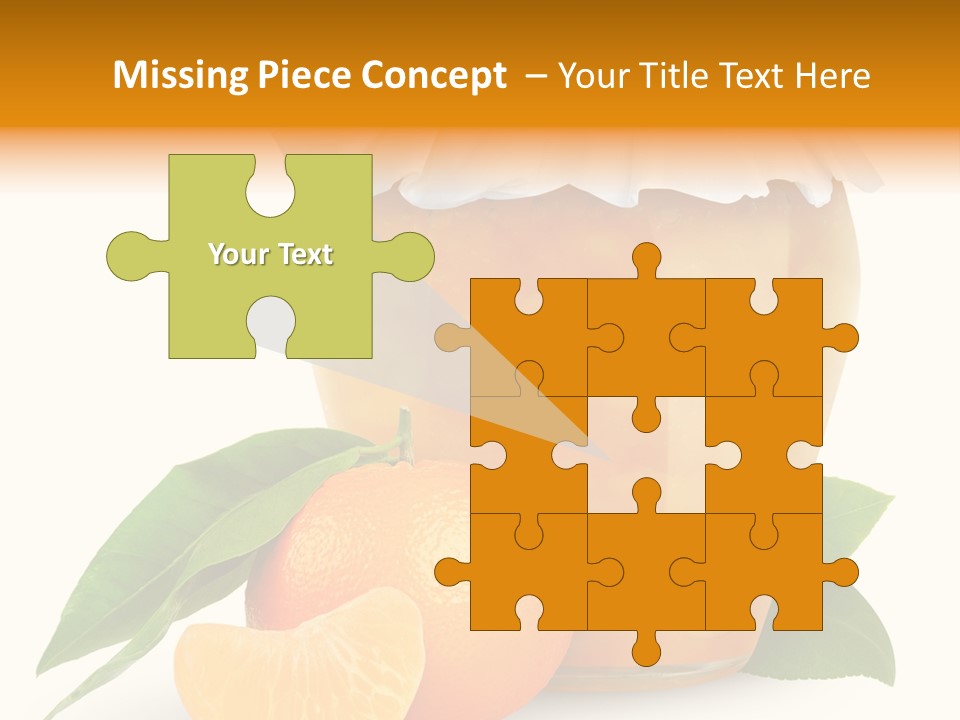 Close Up Breakfast Mandarin PowerPoint Template