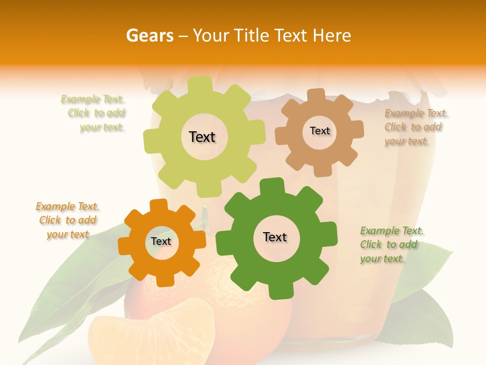 Close Up Breakfast Mandarin PowerPoint Template