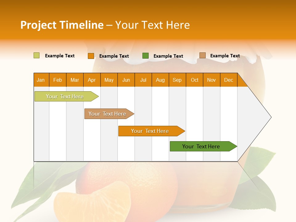 Close Up Breakfast Mandarin PowerPoint Template