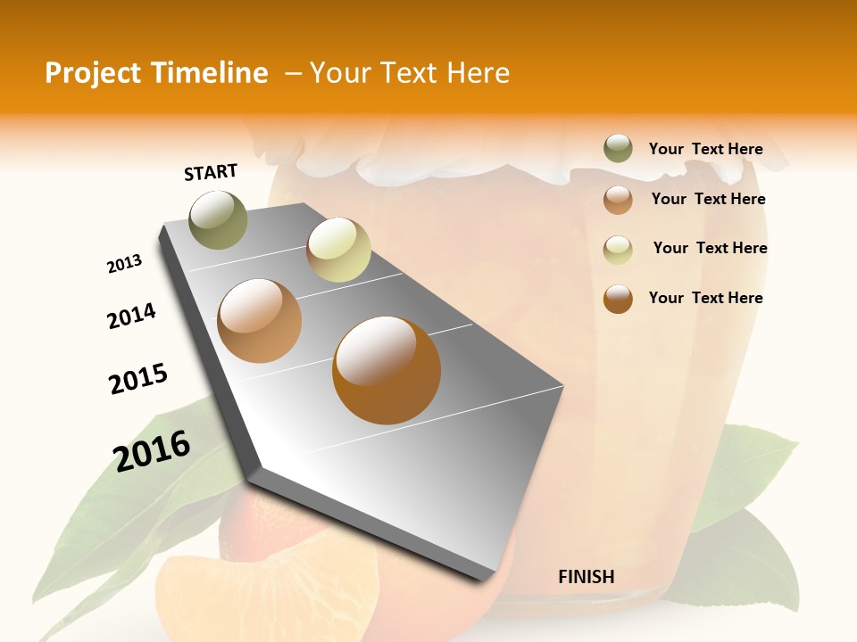 Close Up Breakfast Mandarin PowerPoint Template